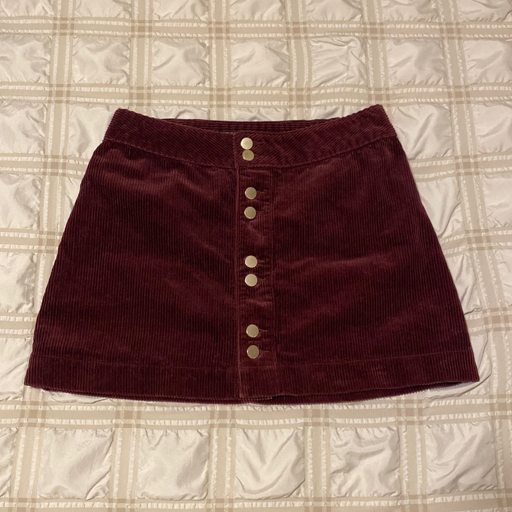 Abercrombie & Fitch A&F Corduroy Mini Skirt